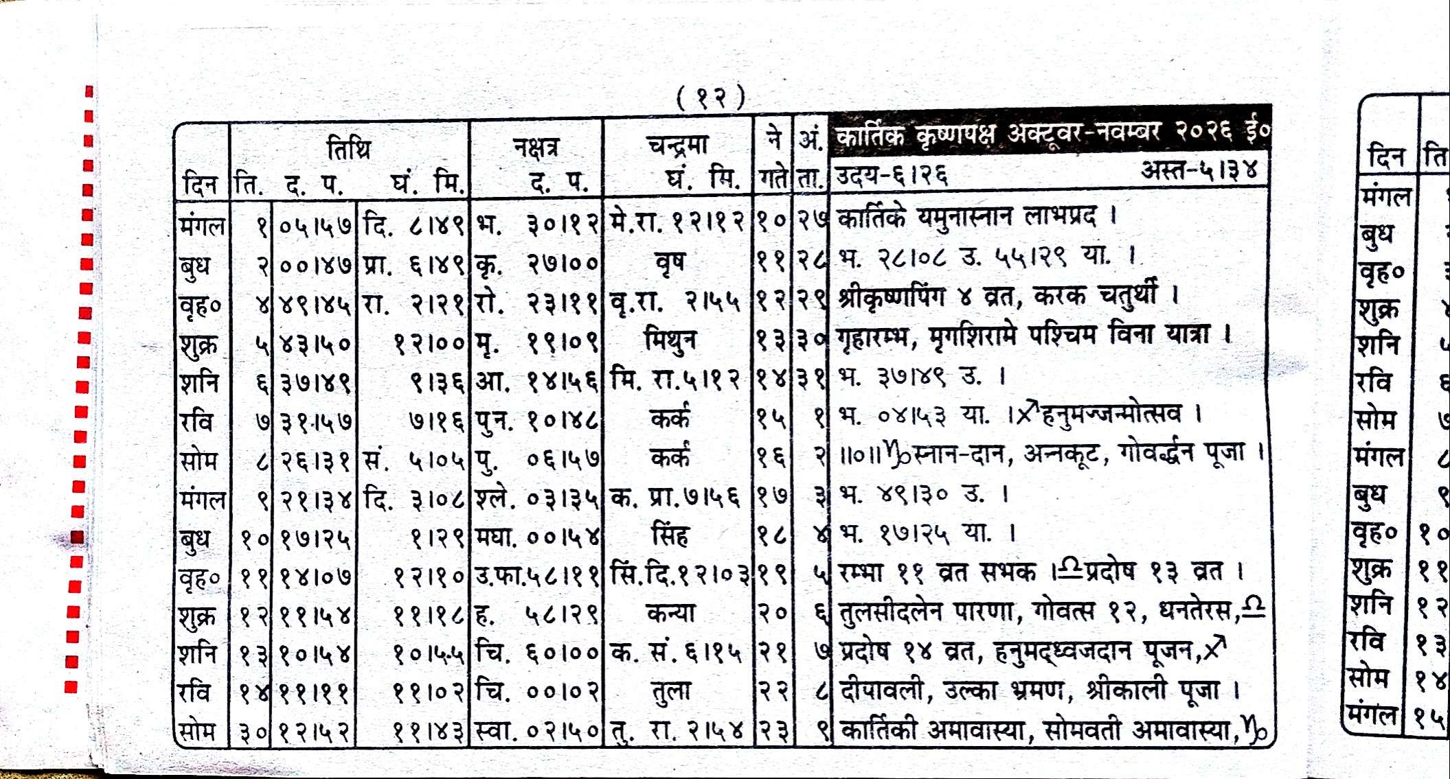 Maithili Panchang Page 12