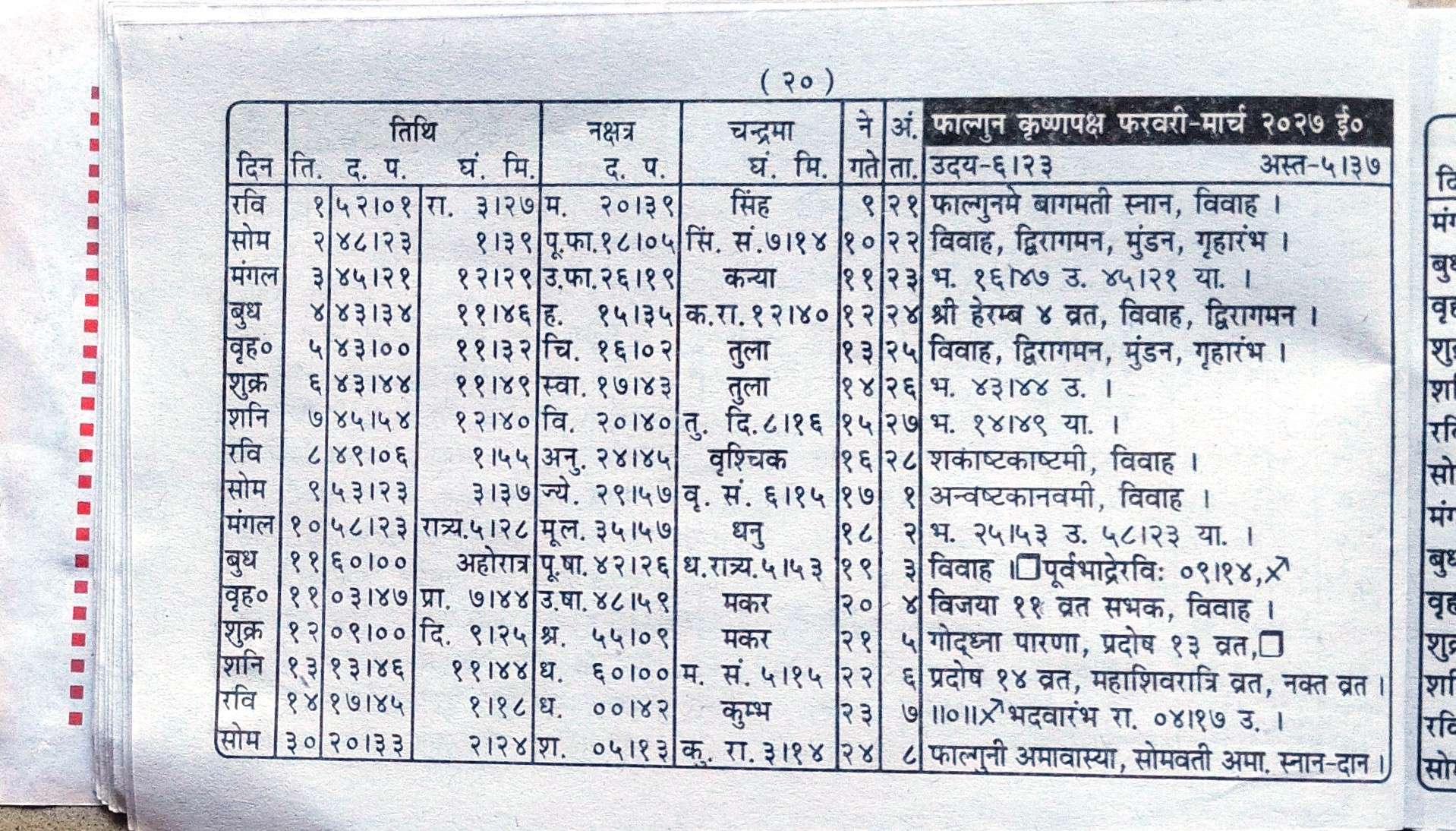 Maithili Panchang Page 20